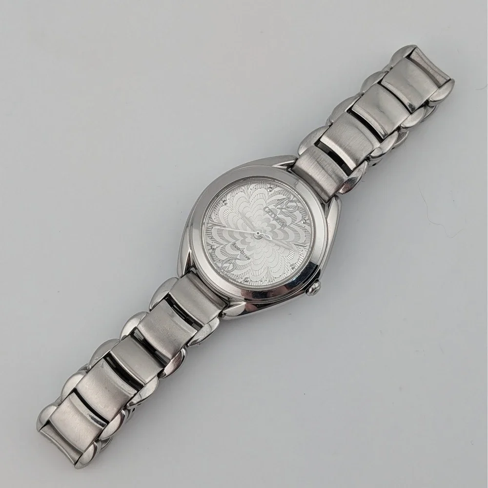 Citizen Eco-Drive Silhouette J730-S099552 Sapphire Crystal Floral Dial Watch WR - Picture 7 of 10
